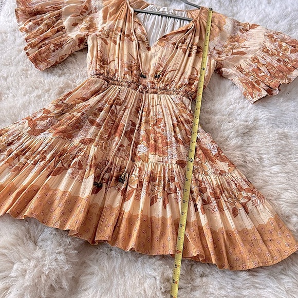 ✨Last Chance💋 ❤️‍🔥Spell & The Gypsy Coco Lei Flutter Sleeve Playdress XXS - Picture 10 of 16